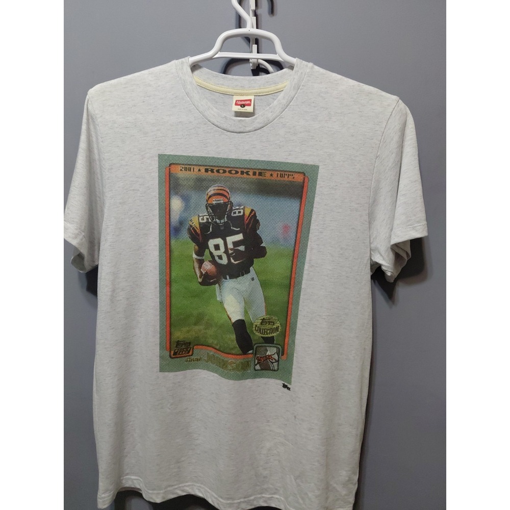 Homage 2001 Topps Rookie Card Chad Johnson Tshirt Mens L Vintage
